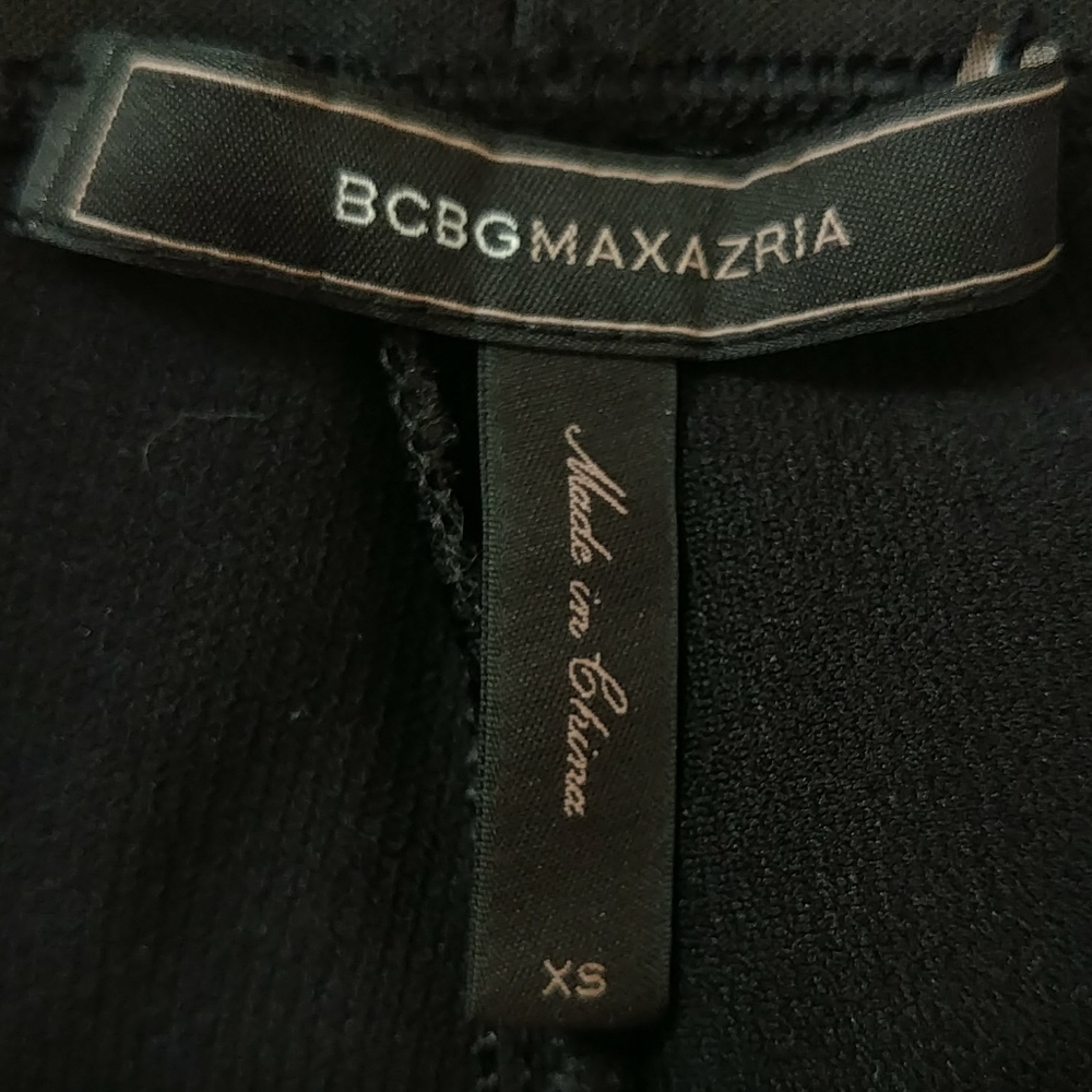 BCBGMaxazria vegan leather and ribbed leggings - Picture 6 of 8